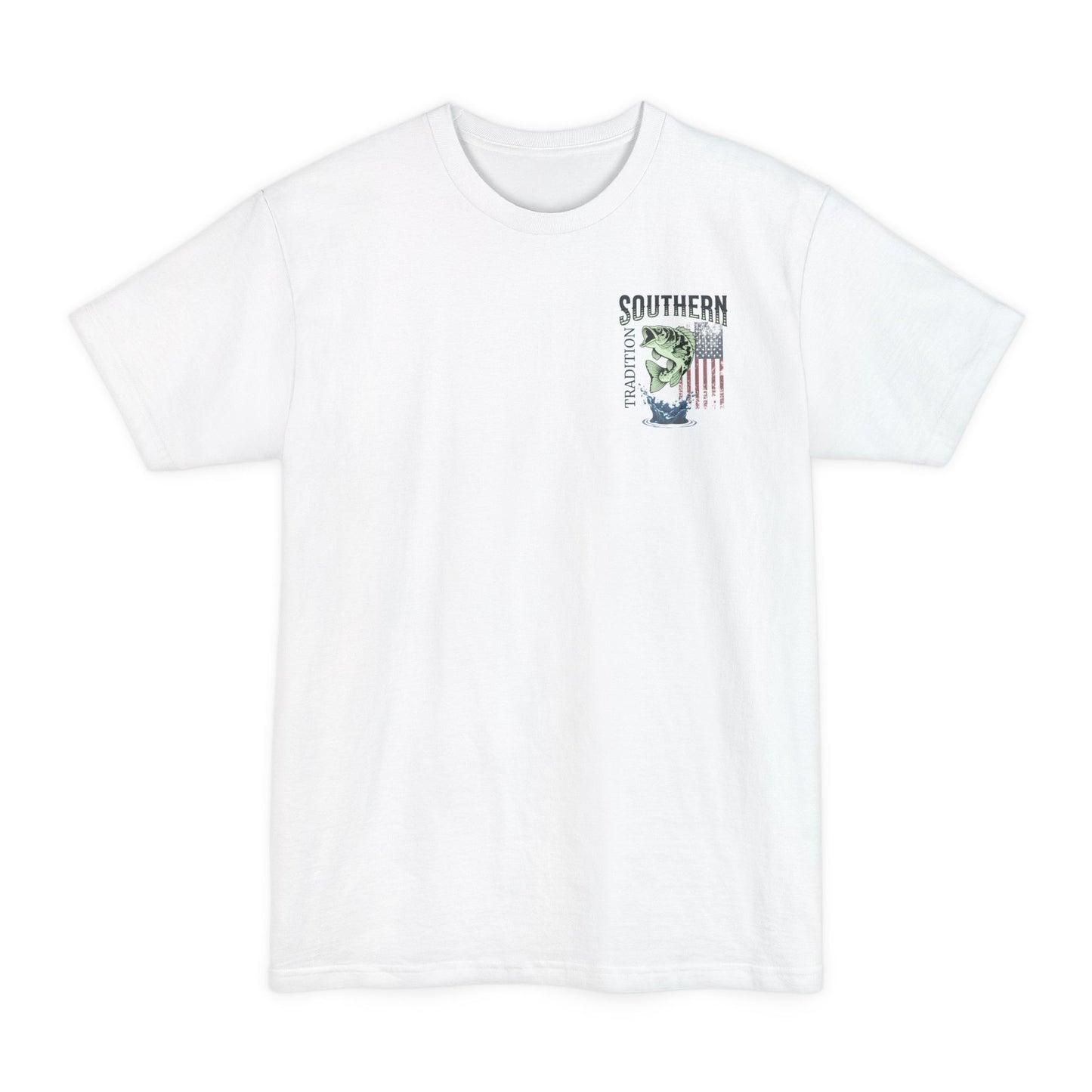 Southern Tradition Fishing Shirt, Big & Tall Size, Fathers Day, US Flag, Bass Fish