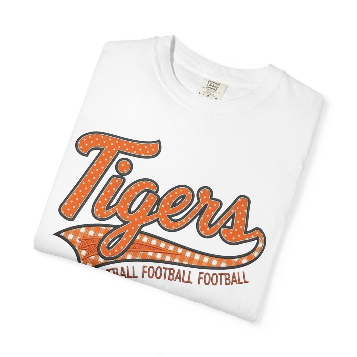 Tiger Football Shirt | School Spirit Tee | Football Mama Tee | Orange