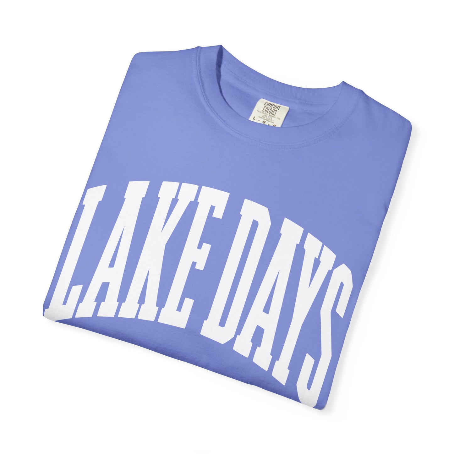 Lake Days, Summer Graphic Tee, Oversized Tee, Custom Comfort Colors Shirt, River Life Tee, Trendy Summer Shirt