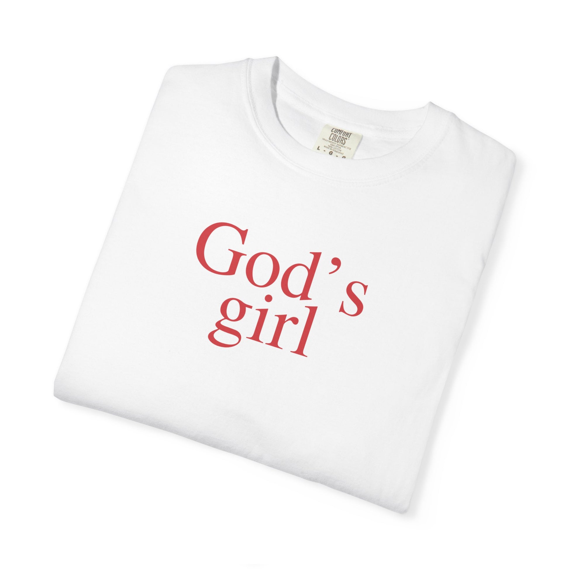 God’s Girl Shirt | Christian Faith Tee | Jesus Shirt | Custom Comfort Colors Graphic Tee | Church Shirt - Staggs Styles Co