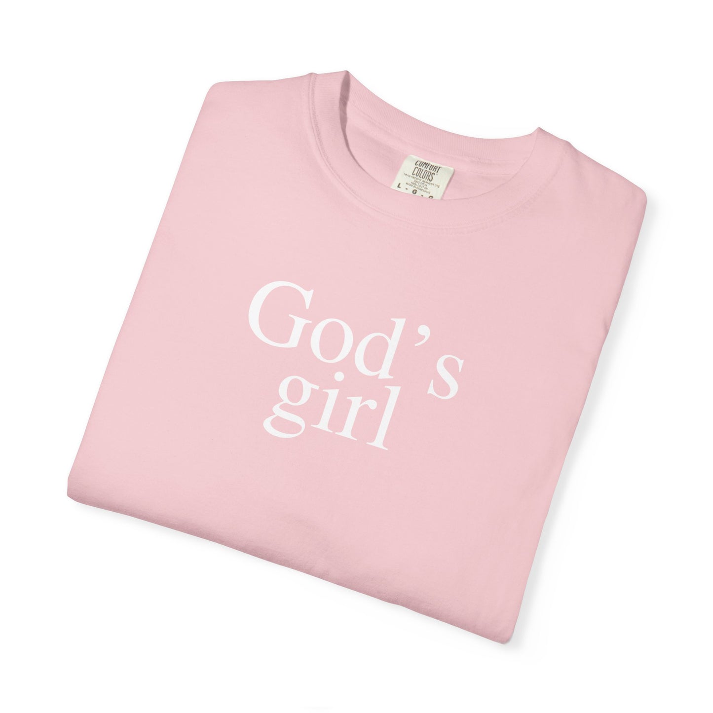 God’s Girl Shirt | Christian Faith Tee | Jesus Shirt | Custom Comfort Colors Graphic Tee | Church Shirt - Staggs Styles Co
