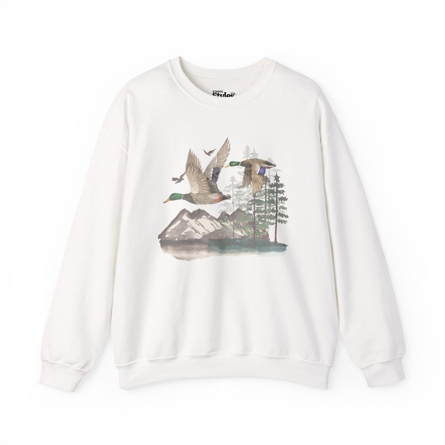 Duck Sweatshirt, Crew neck, Nature, Outdoors, Duck Hunt, Mallard, Cotton