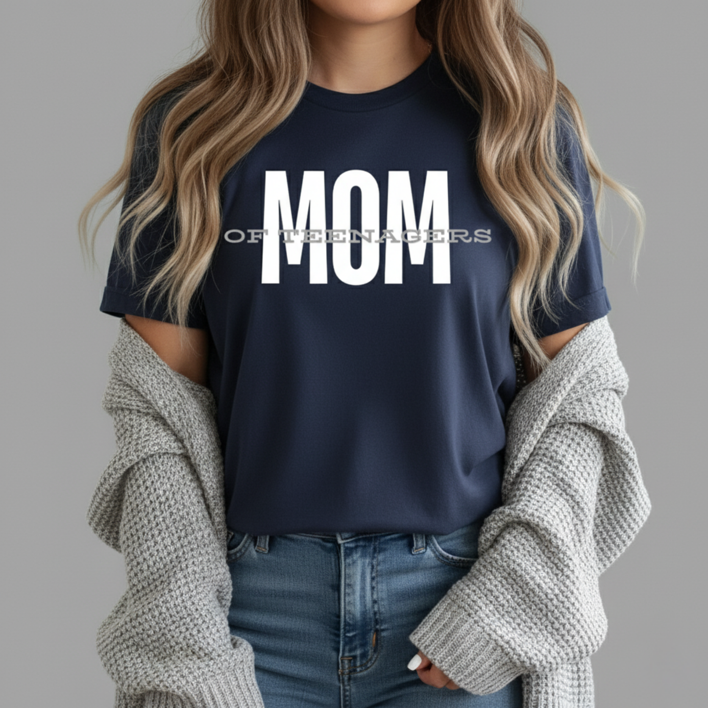 Mom of Teenagers Shirt, Motherhood Graphic T-Shirt, Casual Mom Life Tee, Parenting Humor