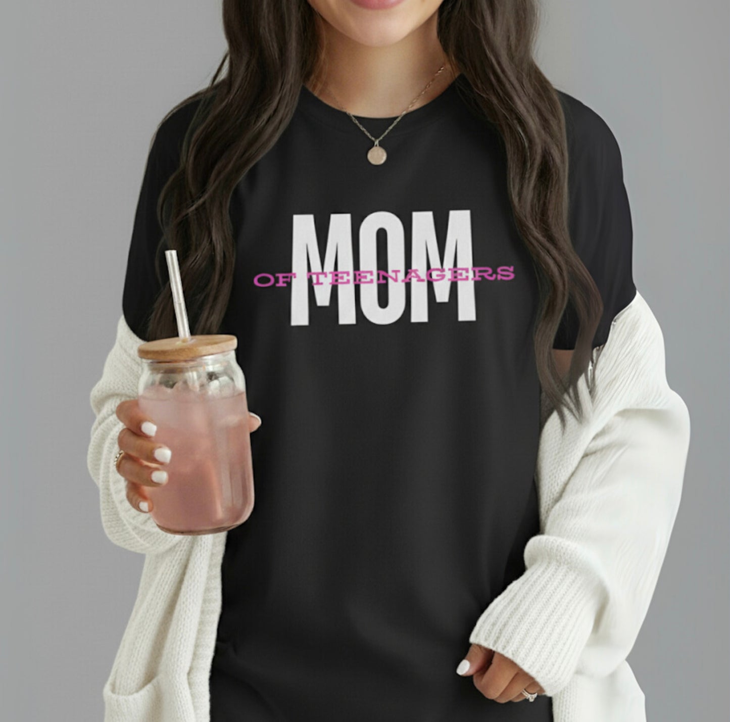 Mom of Teenagers Shirt, Motherhood Graphic T-Shirt, Casual Mom Life Tee, Parenting Humor