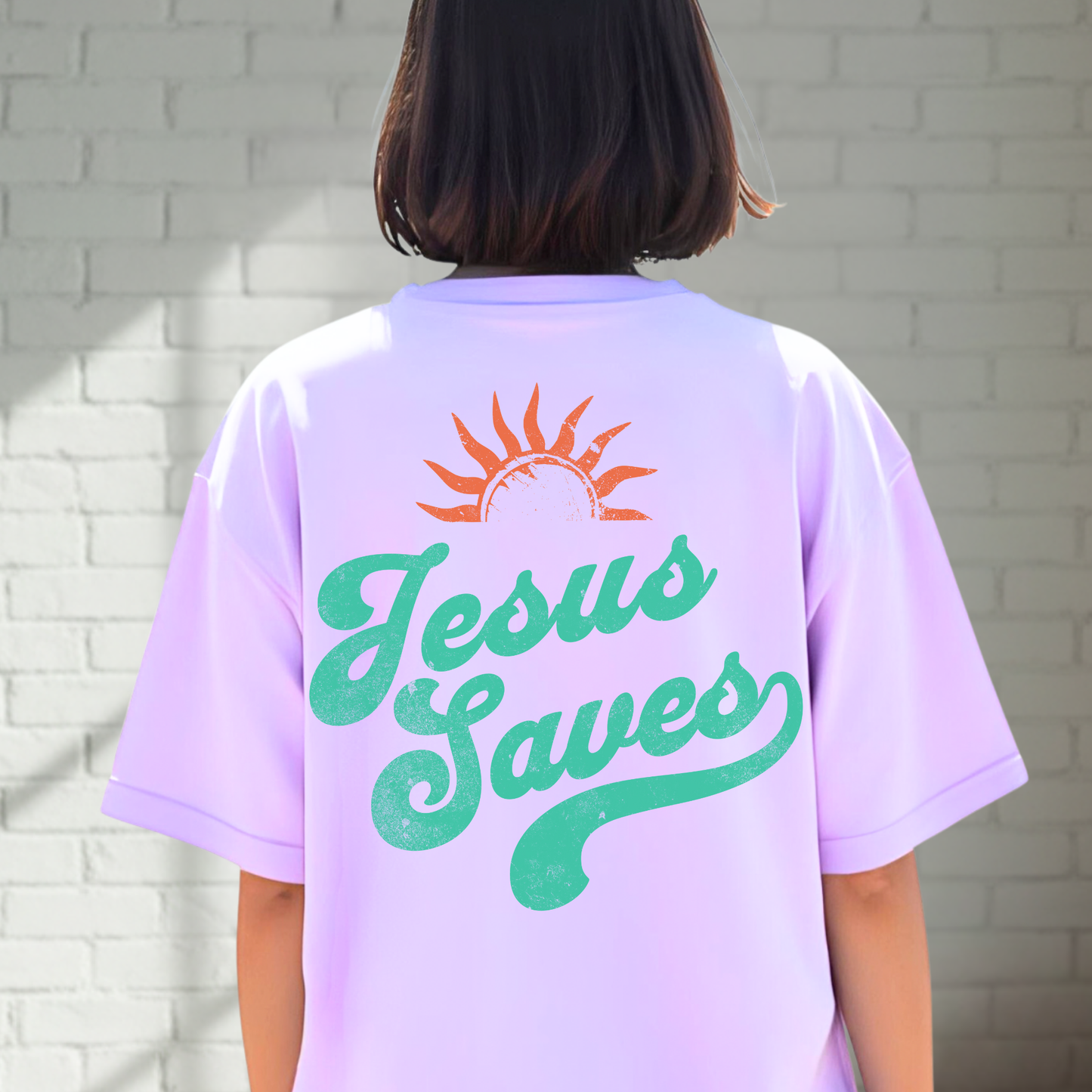 Jesus Saves Tee, Christian Tee, Church Wear, Vacation Tee, Soft Cotton T-shirt