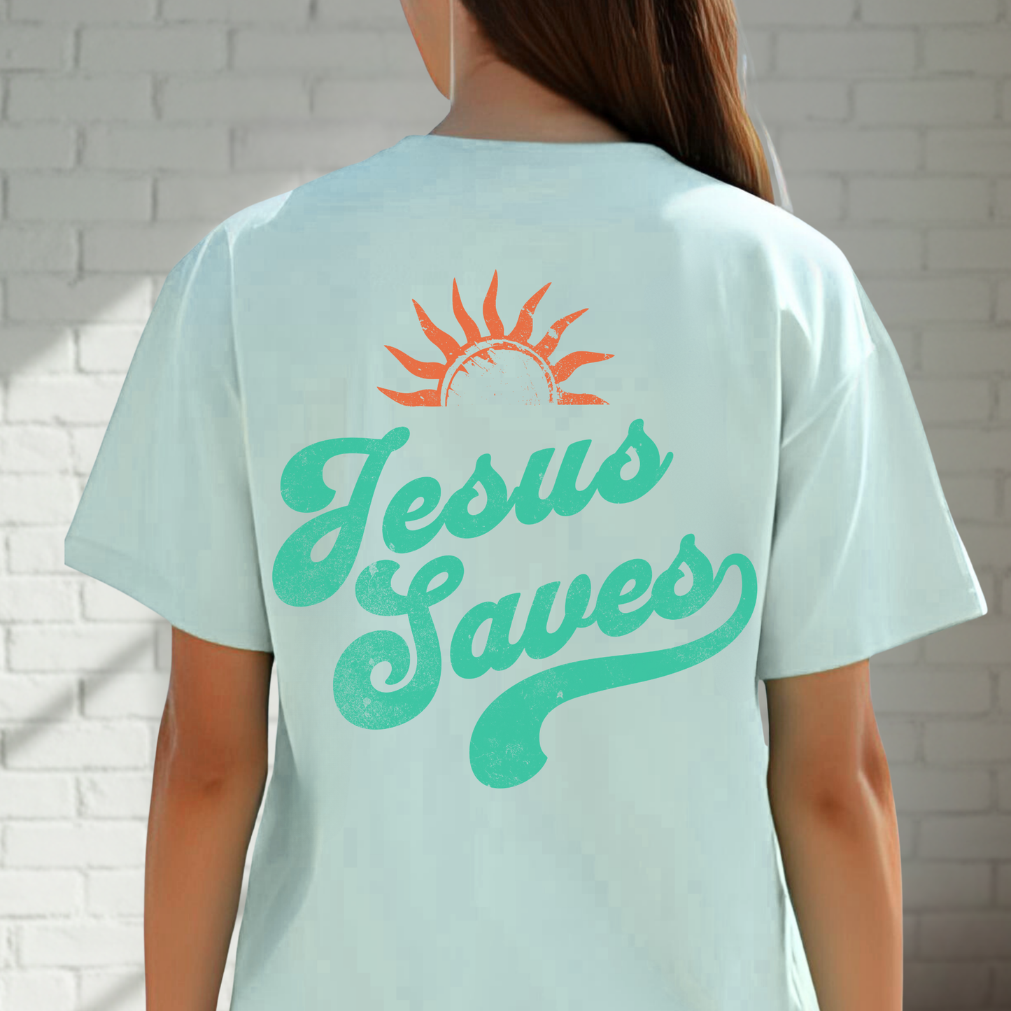 Jesus Saves Tee, Christian Tee, Church Wear, Vacation Tee, Soft Cotton T-shirt