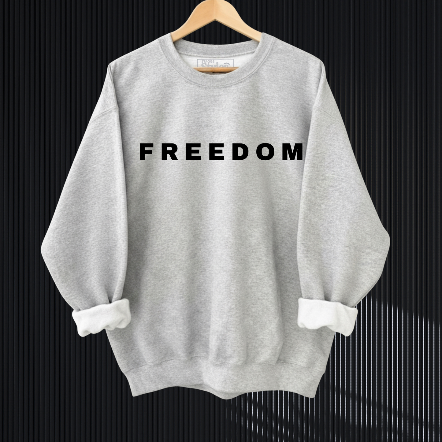 Freedom Sweatshirt, Women's Unisex Crewneck, USA Sweatshirt, Gift