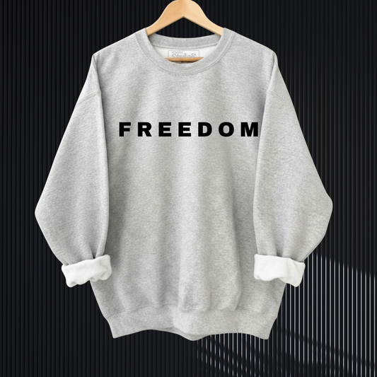 Freedom Sweatshirt, Women's Unisex Crewneck, USA Sweatshirt, Gift