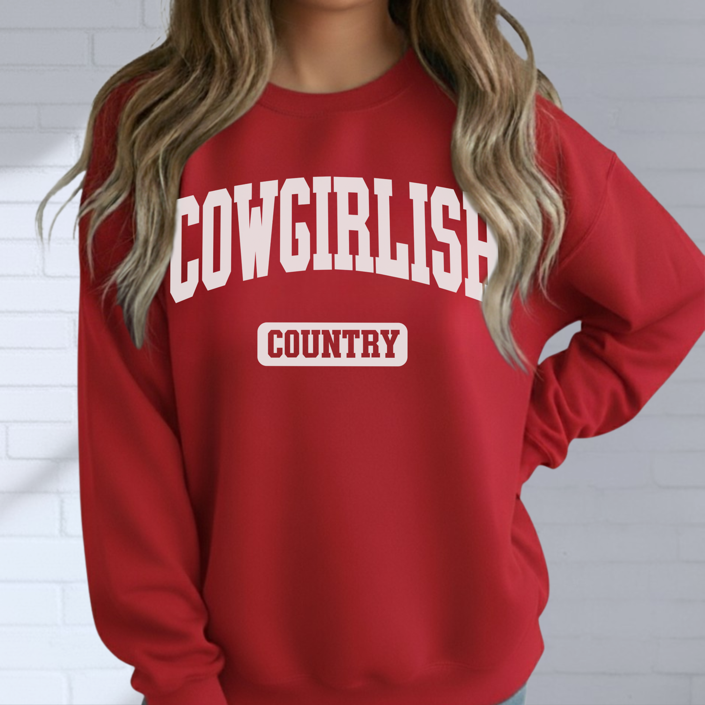 Cowgirlish Sweatshirt, Soft, Cozy, Cotton, Country, Southern, Western, Birthday, Gift