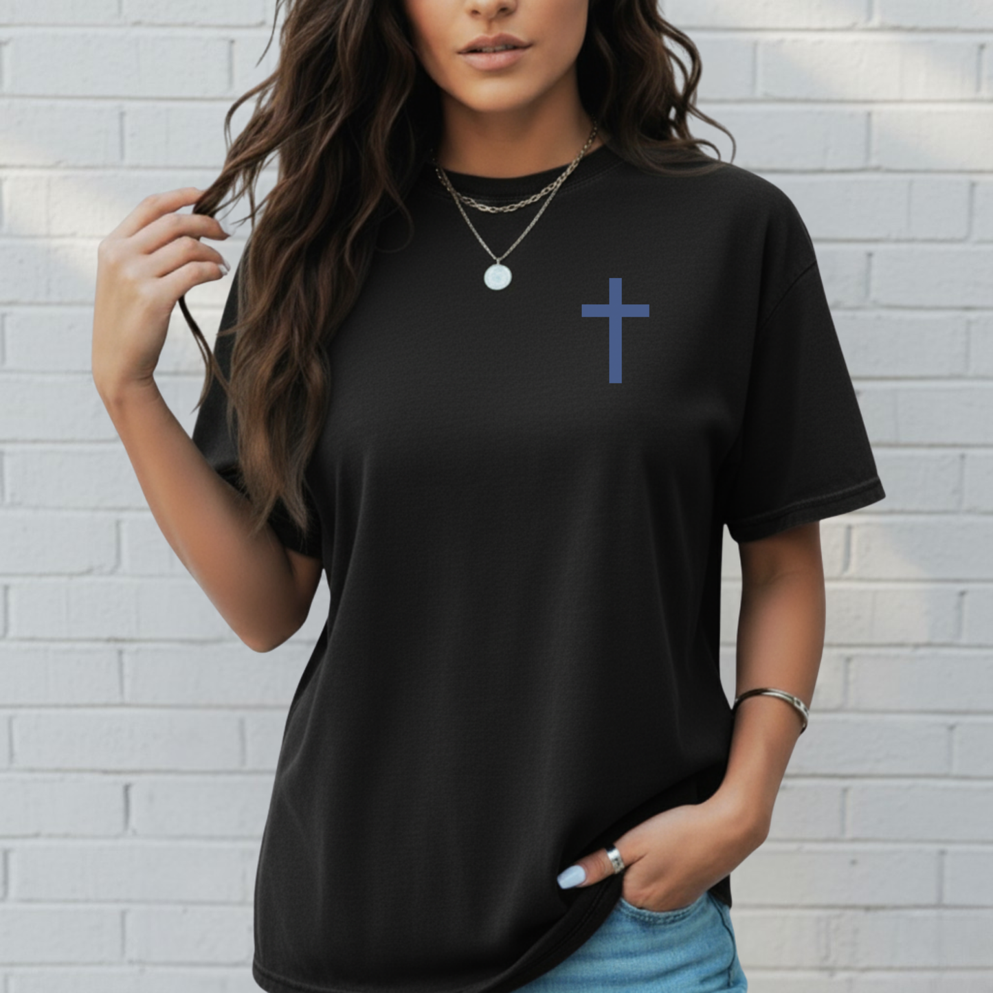 Bad Day Let's Pray Shirt, Cross, Faith Based Apparel, Inspirational Tee, Christian T-Shirt, Church Wear - Staggs Styles Co