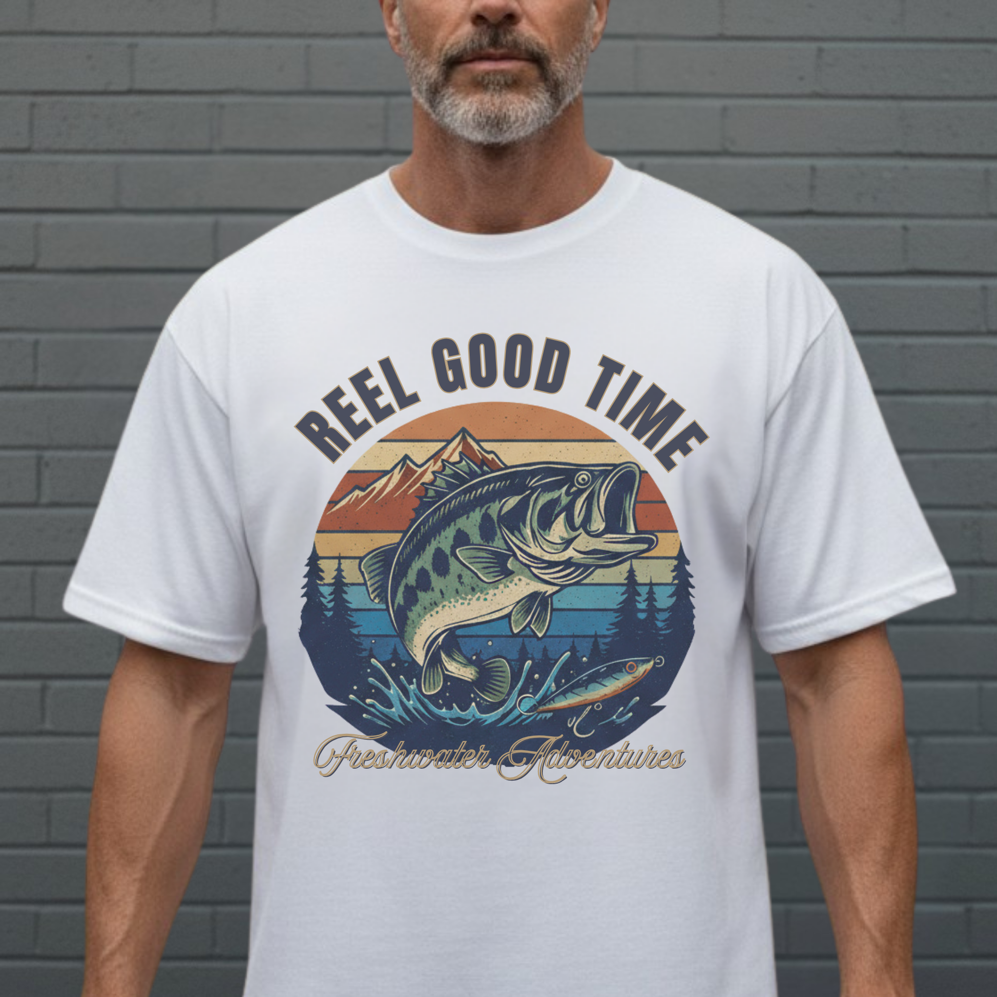 Reel Good Time Fishing Shirt, Bass Fishing T-Shirt, Vintage Graphic Tee, Outdoors Tee - Staggs Styles Co