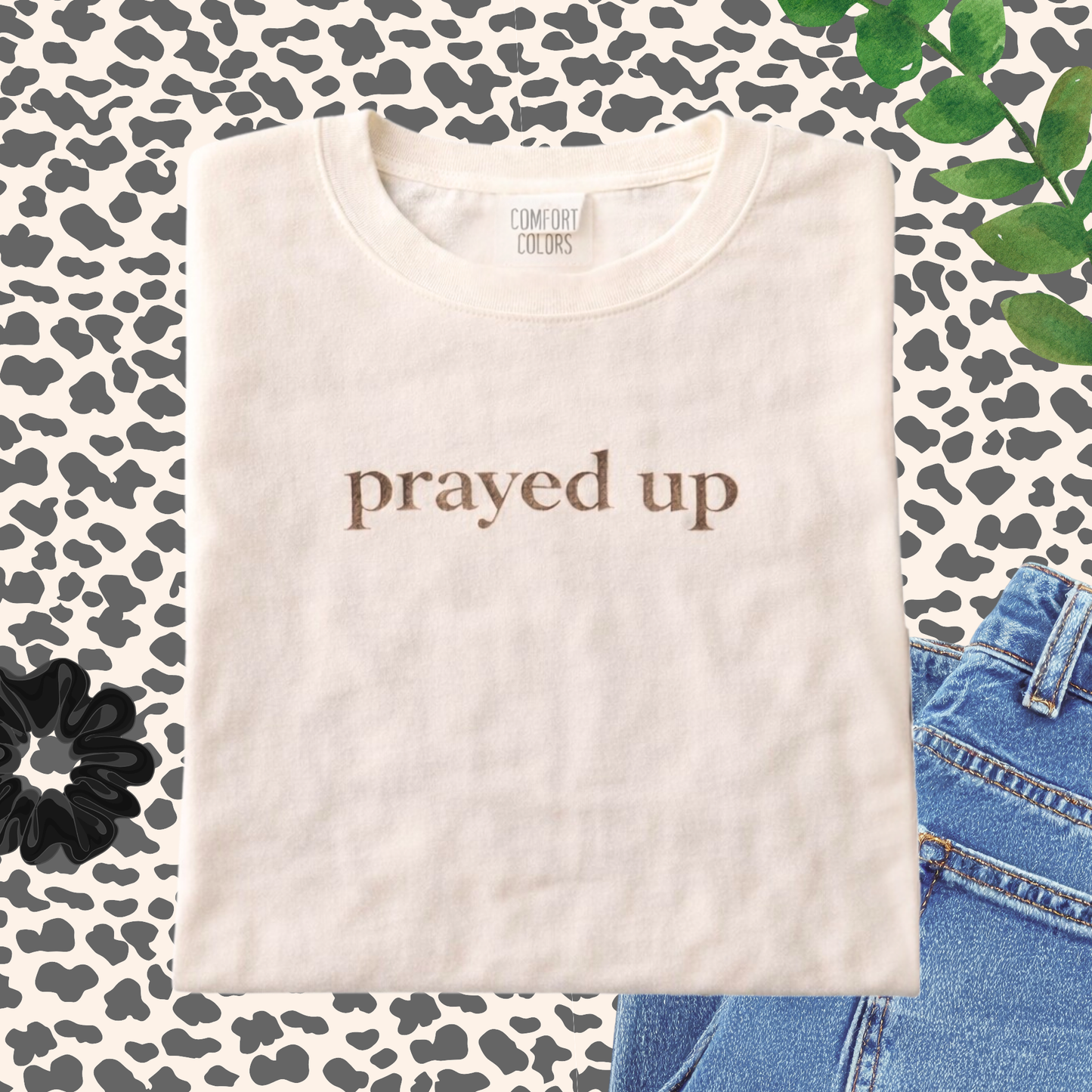 Prayed Up Shirt | Faith-Based Tee | Scripture Tee | Comfort Colors Custom Shirt | Christian Apparel Gift - Staggs Styles Co