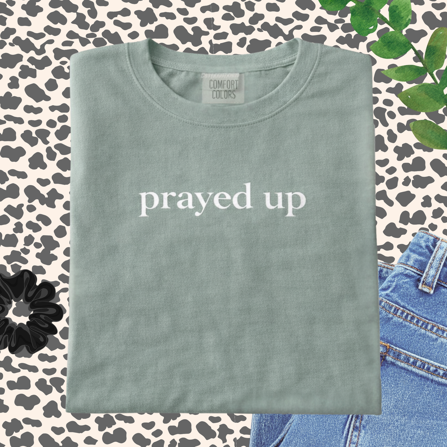 Prayed Up Shirt | Faith-Based Tee | Scripture Tee | Comfort Colors Custom Shirt | Christian Apparel Gift - Staggs Styles Co