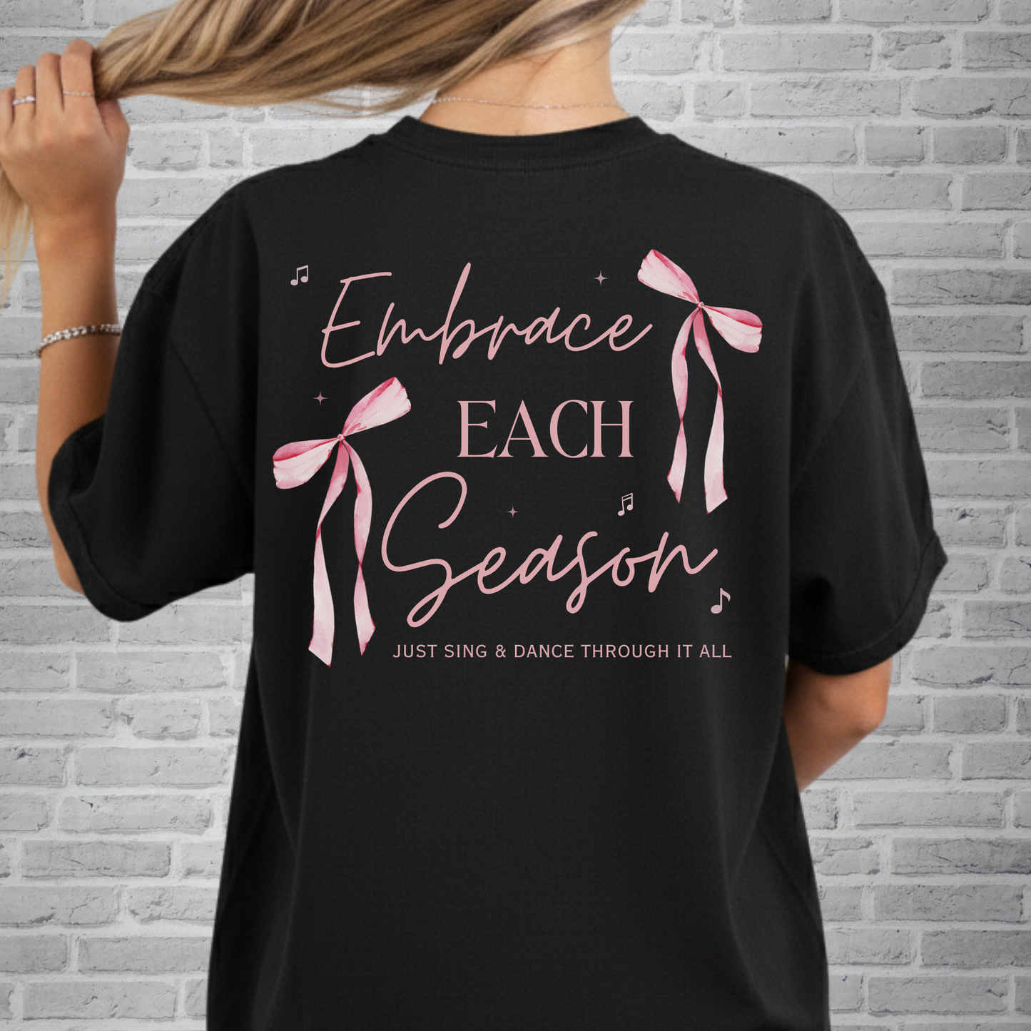 Embrace Each Season T-Shirt | Minimal Encouraging Quote Tee | Soft Graphic Shirt | Comfort Colors Style | Everyday Inspiration
