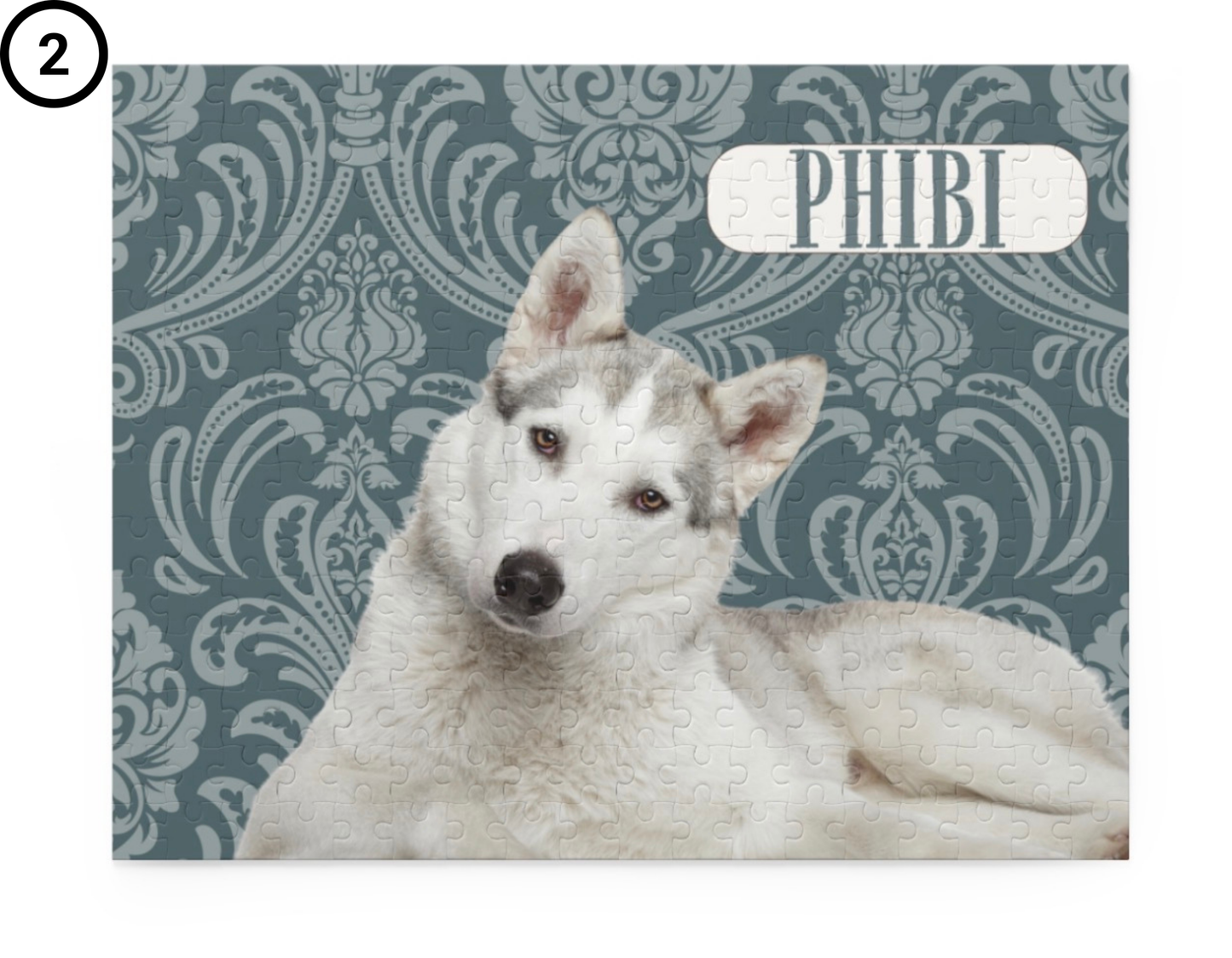 Custom Pet Portrait Puzzle – Personalized Dog Name Jigsaw (120/252/500 pcs) - Staggs Styles Co