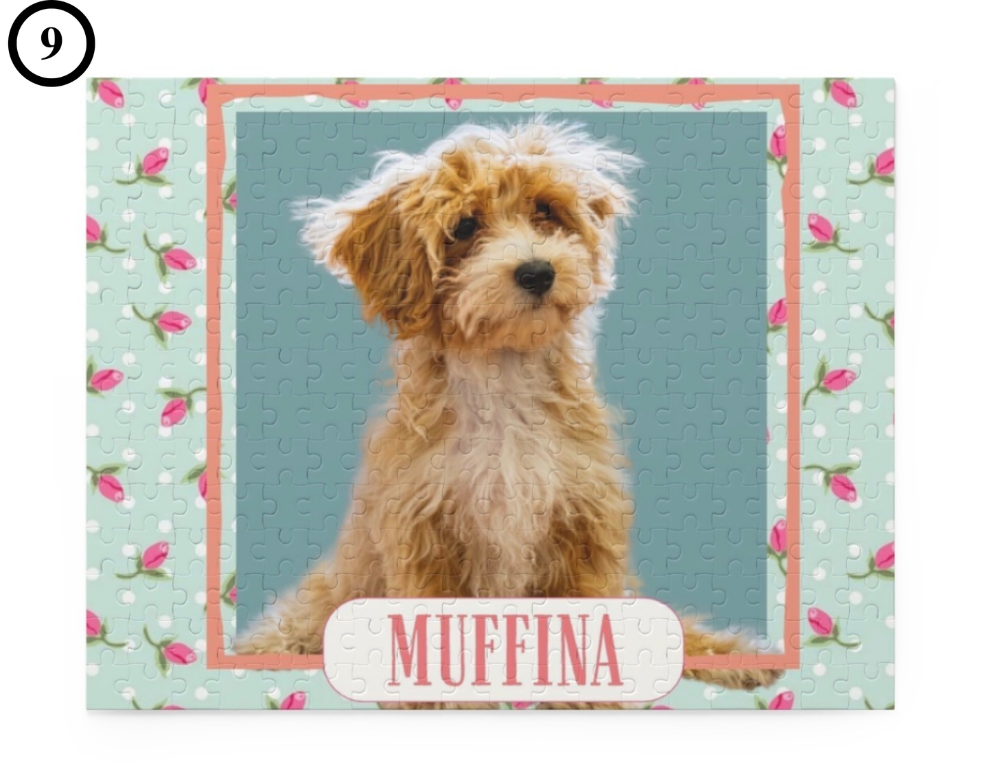 Custom Pet Portrait Puzzle – Personalized Dog Name Jigsaw (120/252/500 pcs) - Staggs Styles Co