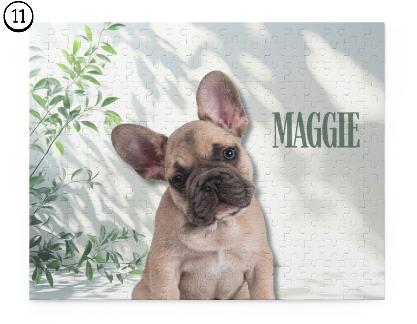 Custom Pet Portrait Puzzle – Personalized Dog Name Jigsaw (120/252/500 pcs) - Staggs Styles Co