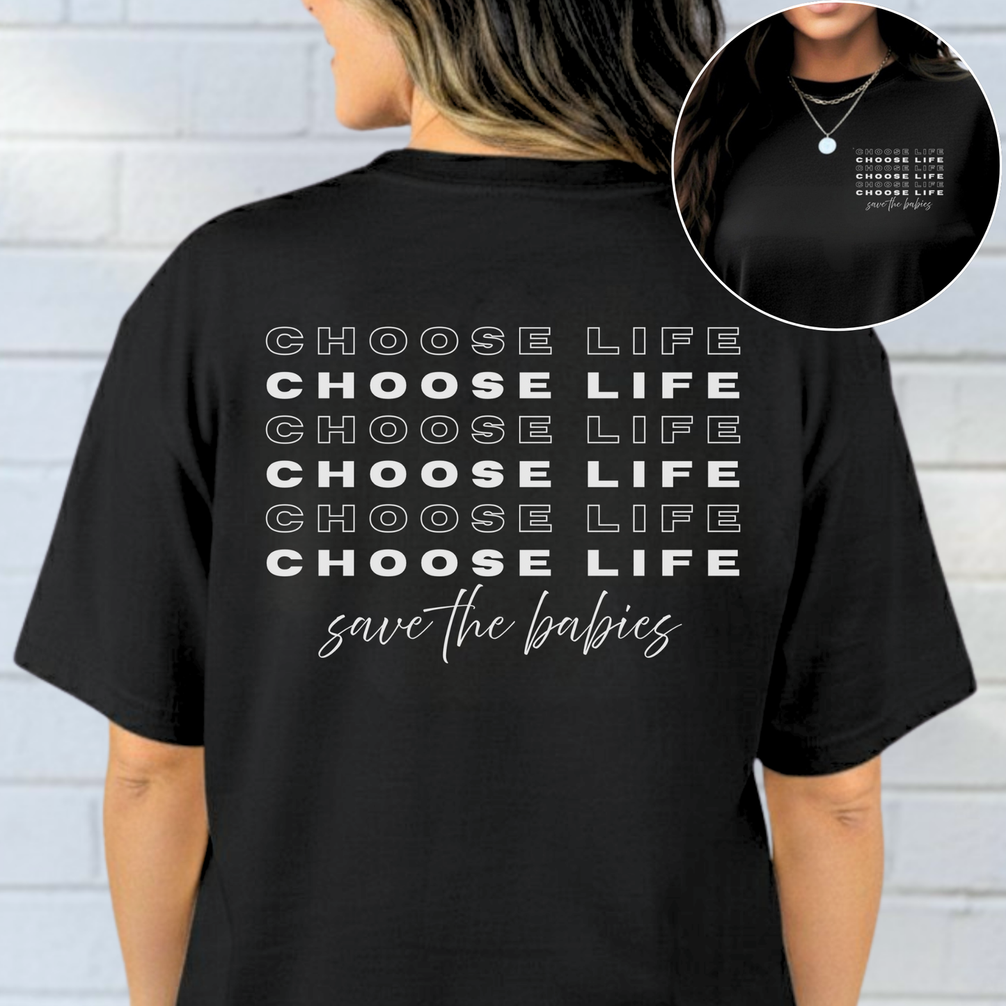 Choose Life Shirt, Pro-Life Unisex T-Shirt, Customized Comfort Color Shirt, Inspirational Apparel