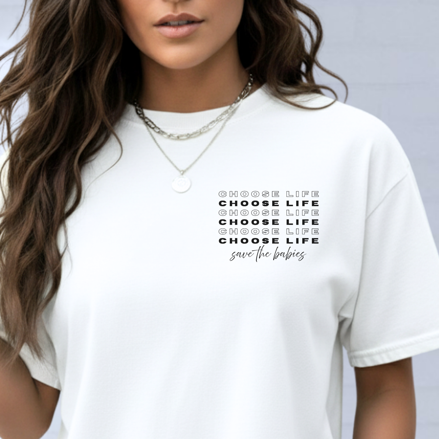 Choose Life Shirt, Pro-Life Unisex T-Shirt, Customized Comfort Color Shirt, Inspirational Apparel