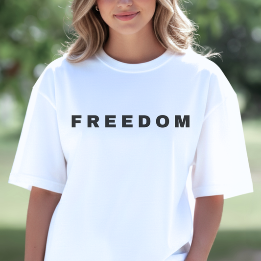 Freedom Unisex Shirt, Women's Casual Everyday Wear, American, USA, Gift
