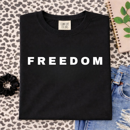 Freedom Unisex Shirt, Women's Casual Everyday Wear, American, USA, Gift