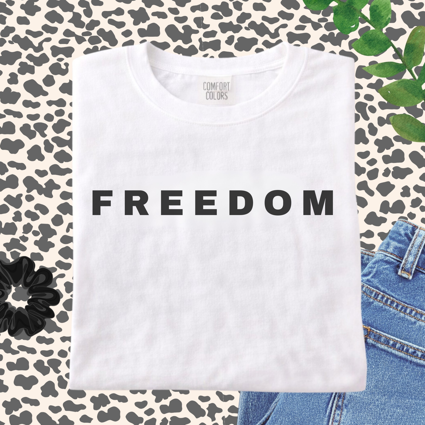 Freedom Unisex Shirt, Women's Casual Everyday Wear, American, USA, Gift