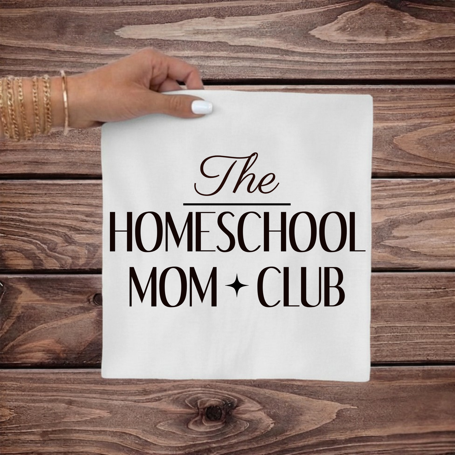 The Homeschool Mom Club Tee, Custom Comfort Colors Graphic Shirt, Homeschool Mom Gift, Homeschool Teacher Shirt - Staggs Styles Co