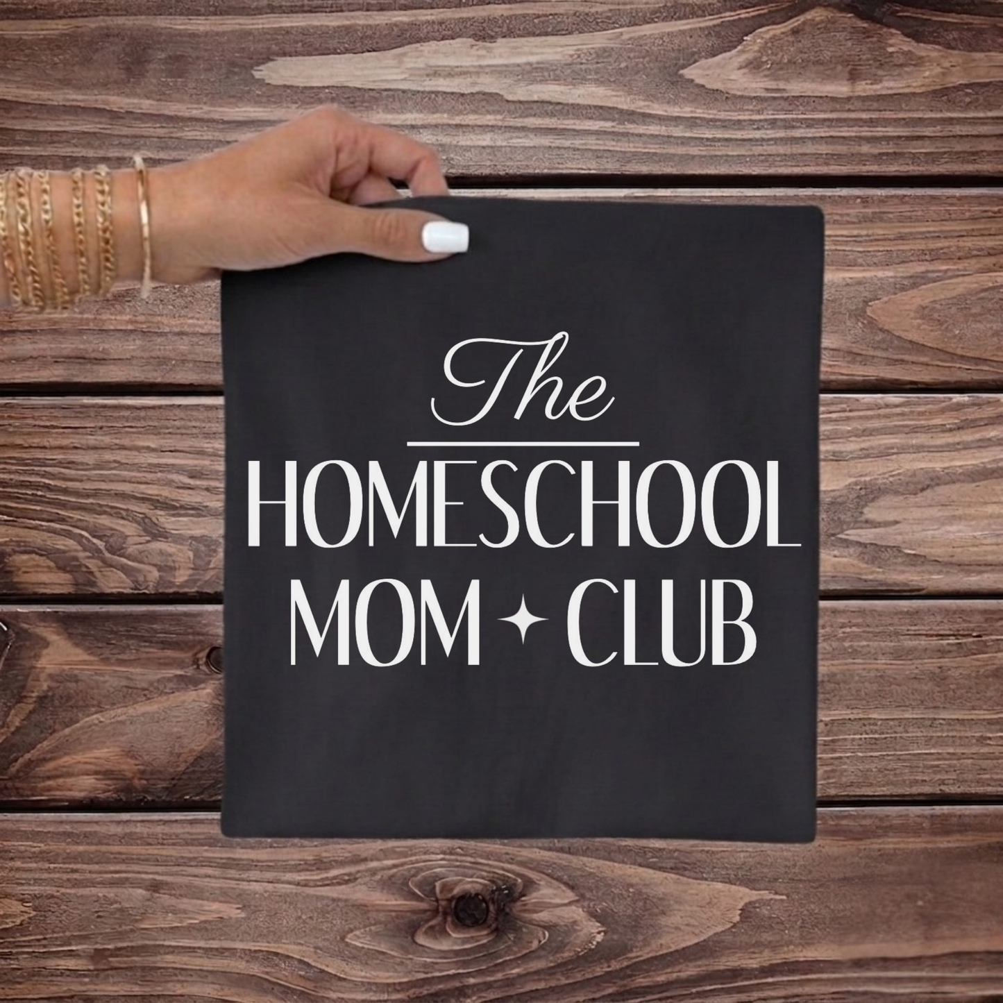 The Homeschool Mom Club Tee, Custom Comfort Colors Graphic Shirt, Homeschool Mom Gift, Homeschool Teacher Shirt - Staggs Styles Co