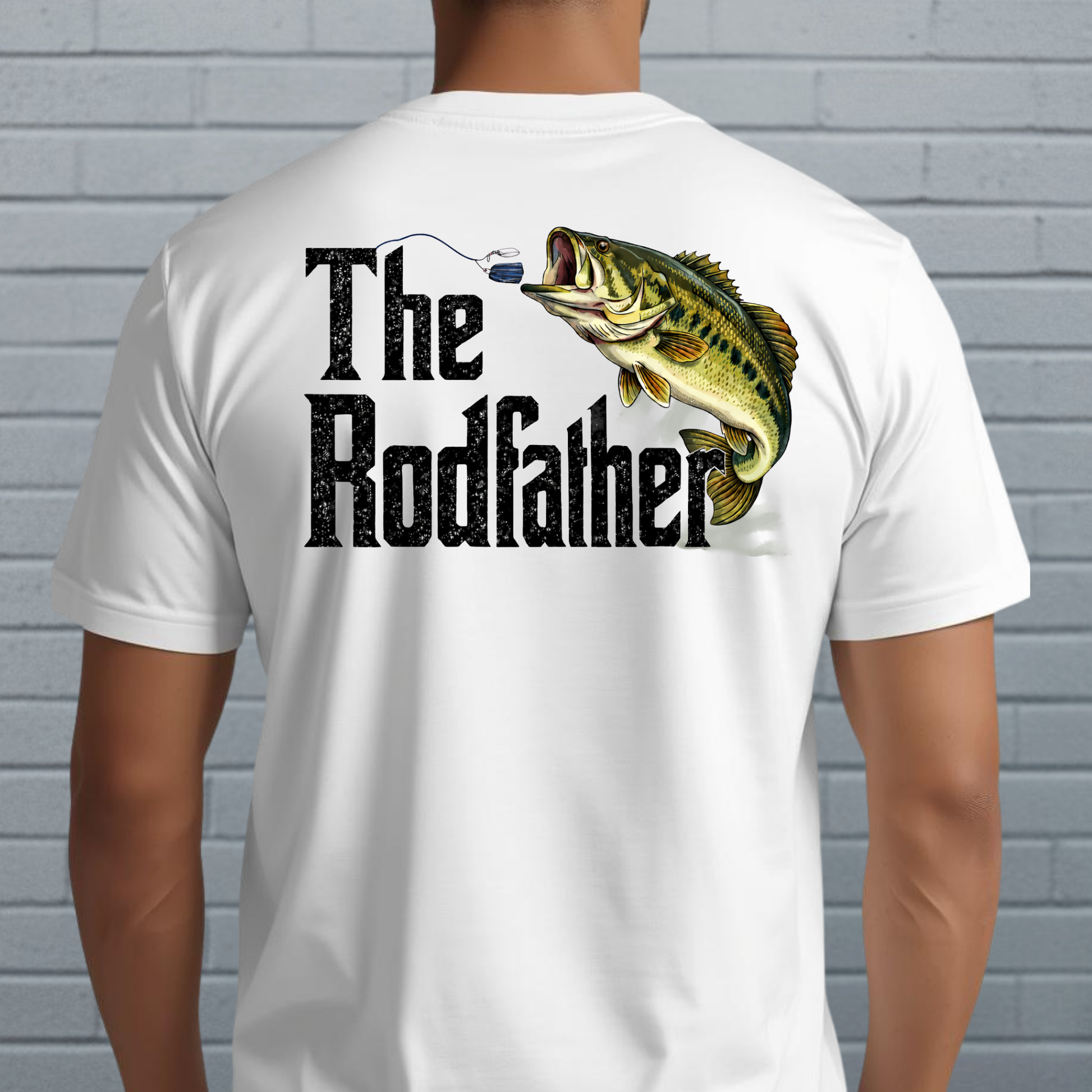 Rodfather Fishing Shirt, Funny Bass Fishing Tee, Fishing Dad Gift, Angler Shirt, Big & Tall Size Tee, Fisherman Gift, Lake Life Shirt - Staggs Styles Co