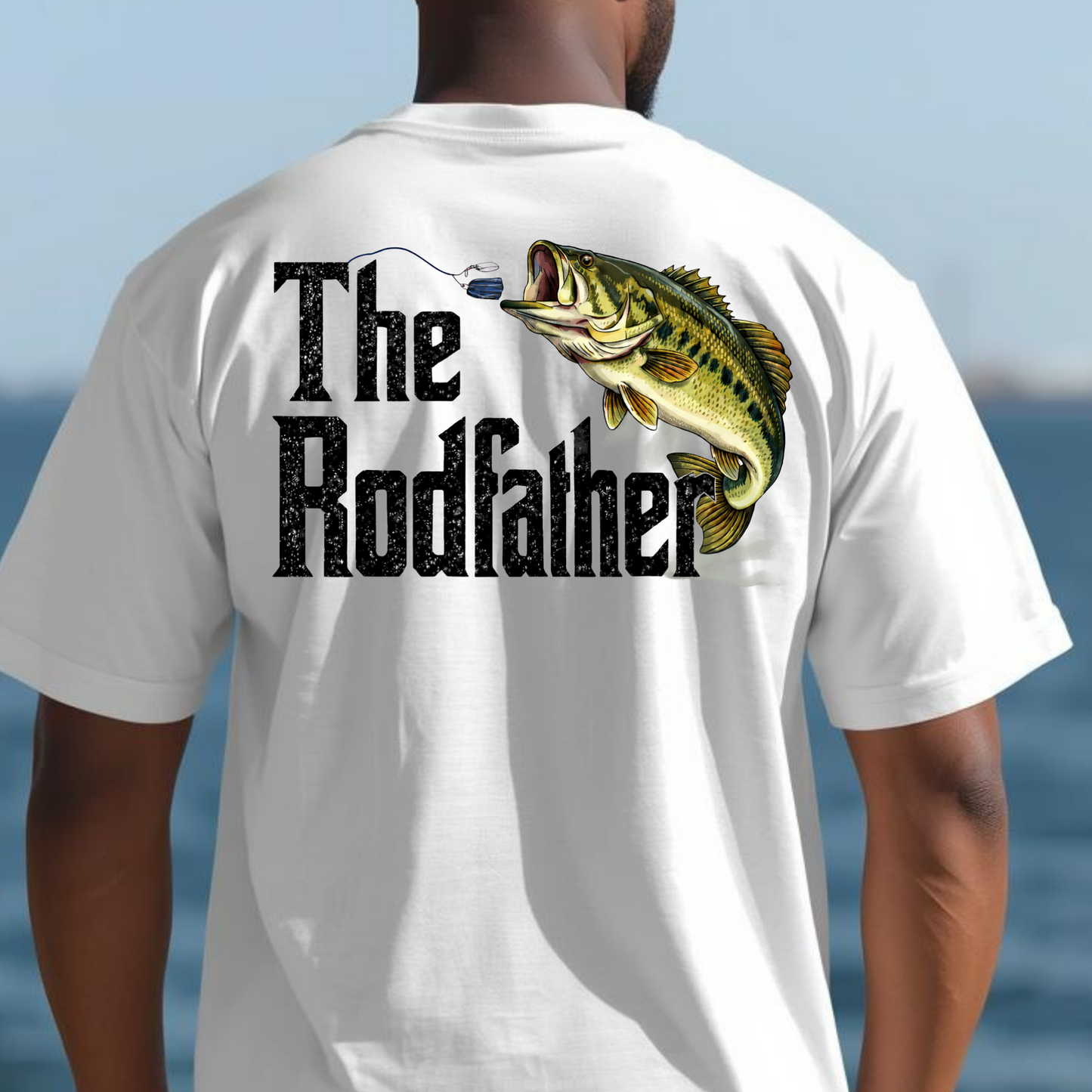 Rodfather Fishing Shirt, Funny Bass Fishing Tee, Fishing Dad Gift, Angler Shirt, Big & Tall Size Tee, Fisherman Gift, Lake Life Shirt - Staggs Styles Co