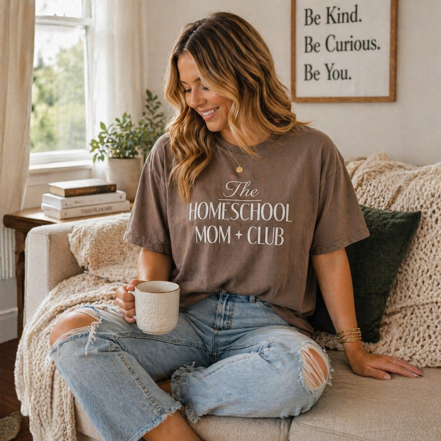 The Homeschool Mom Club Tee, Custom Comfort Colors Graphic Shirt, Homeschool Mom Gift, Homeschool Teacher Shirt - Staggs Styles Co