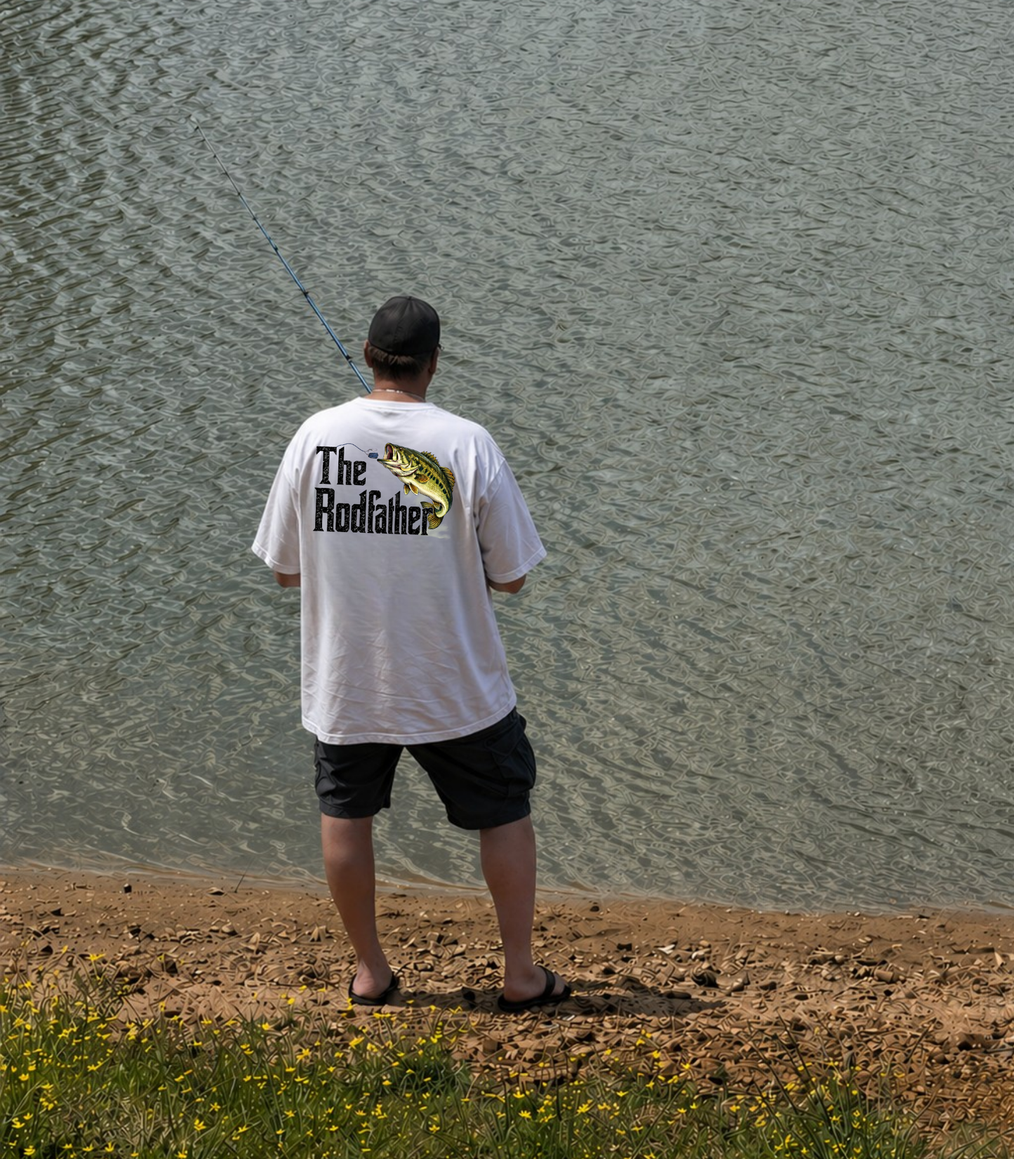 Rodfather Fishing Shirt, Funny Bass Fishing Tee, Fishing Dad Gift, Angler Shirt, Big & Tall Size Tee, Fisherman Gift, Lake Life Shirt - Staggs Styles Co