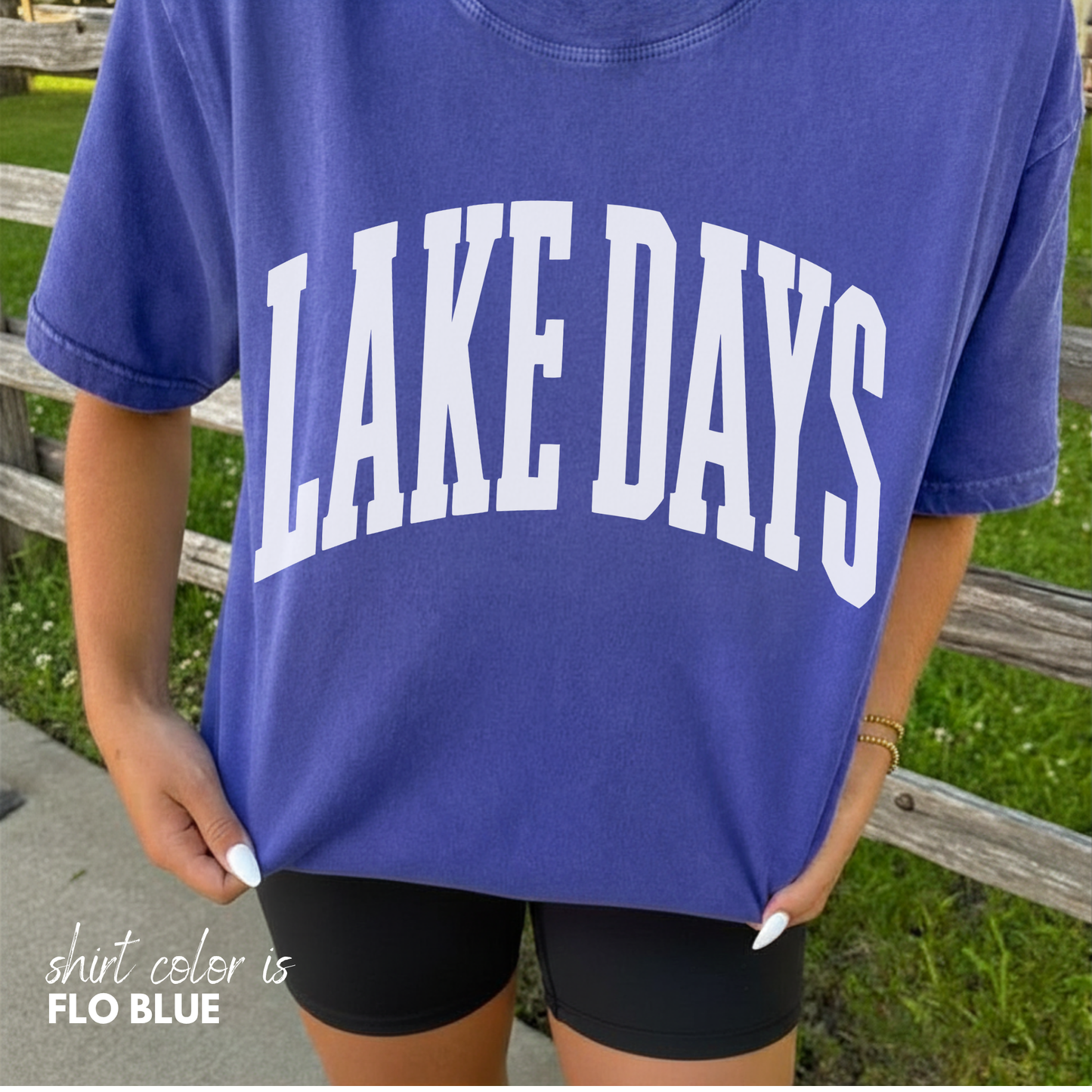 Lake Days, Summer Graphic Tee, Oversized Tee, Custom Comfort Colors Shirt, River Life Tee, Trendy Summer Shirt