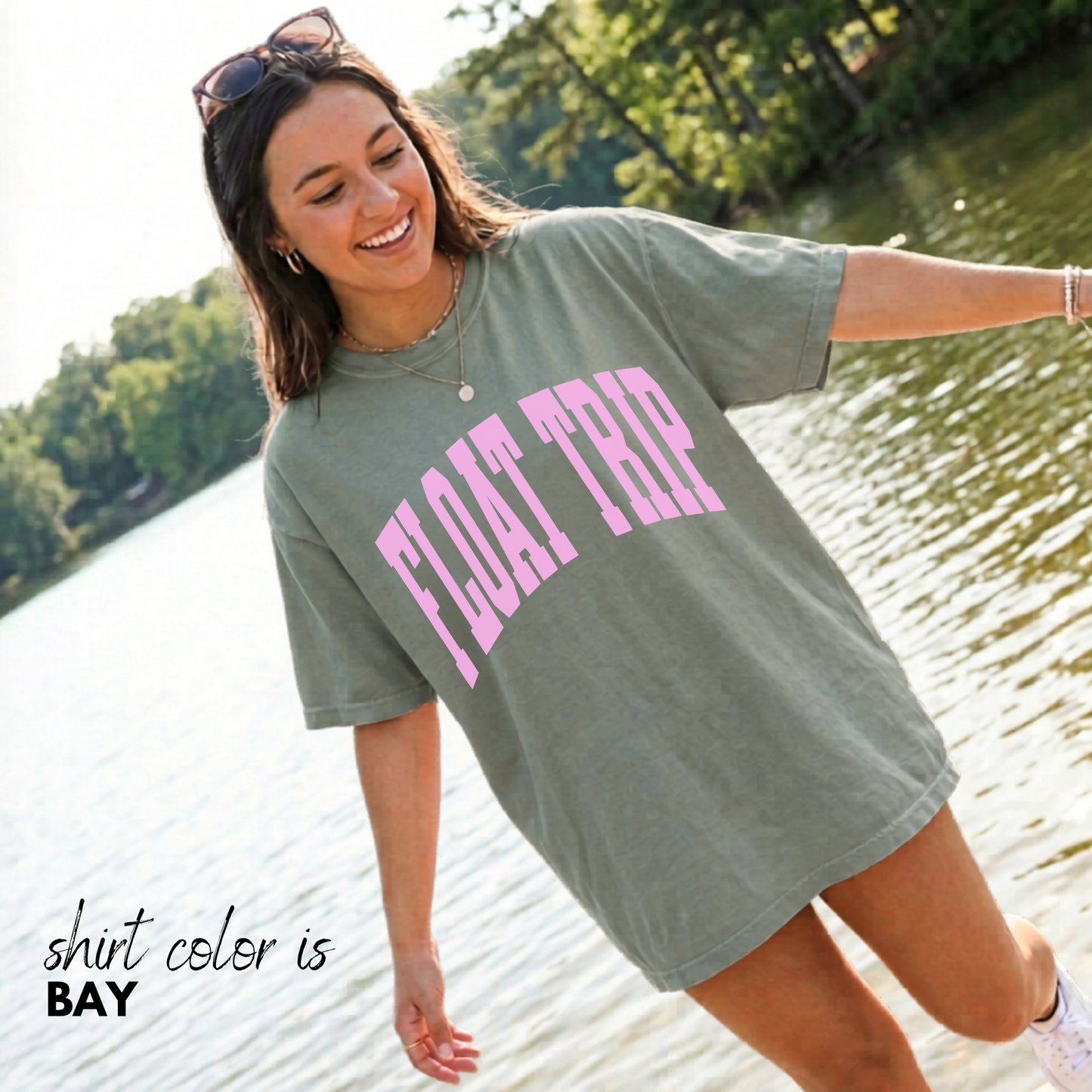 Float Trip Shirt, Summer Graphic Tee, Oversized Tee, Custom Comfort Colors Shirt, River Life Tee, Trendy Summer Shirt