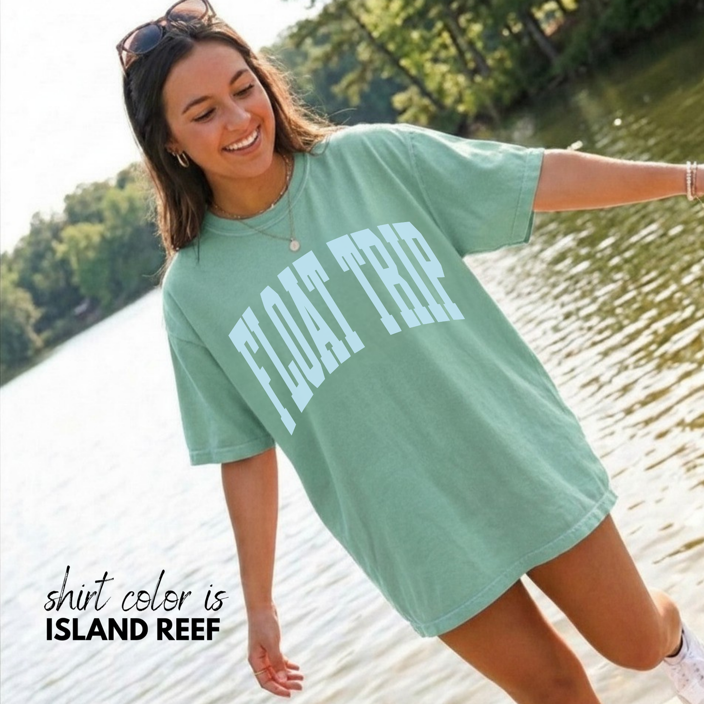 Float Trip Shirt, Summer Graphic Tee, Oversized Tee, Custom Comfort Colors Shirt, River Life Tee, Trendy Summer Shirt