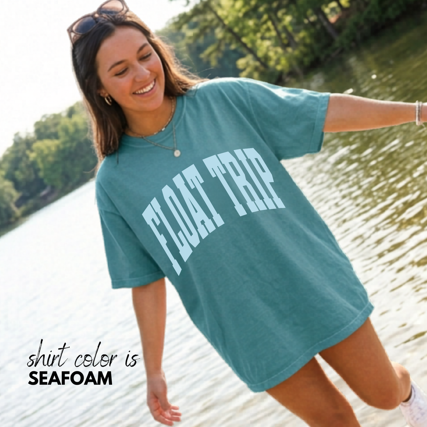 Float Trip Shirt, Summer Graphic Tee, Oversized Tee, Custom Comfort Colors Shirt, River Life Tee, Trendy Summer Shirt