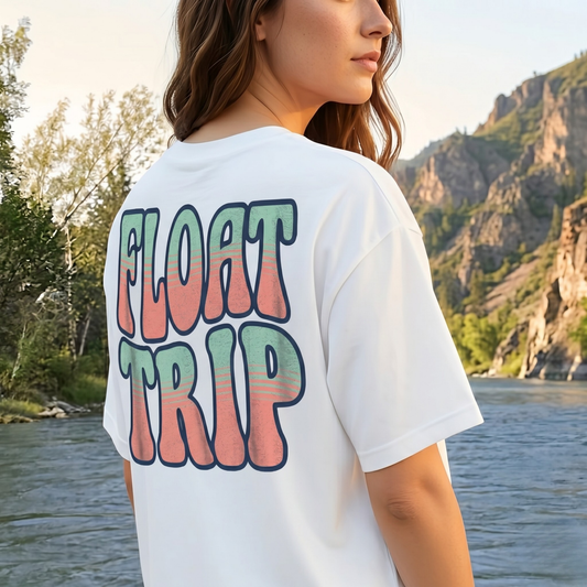 Float Trip Shirt, Groovy Style Outdoor Adventure Tee, Summer Shirt, River Crew Unisex Tee