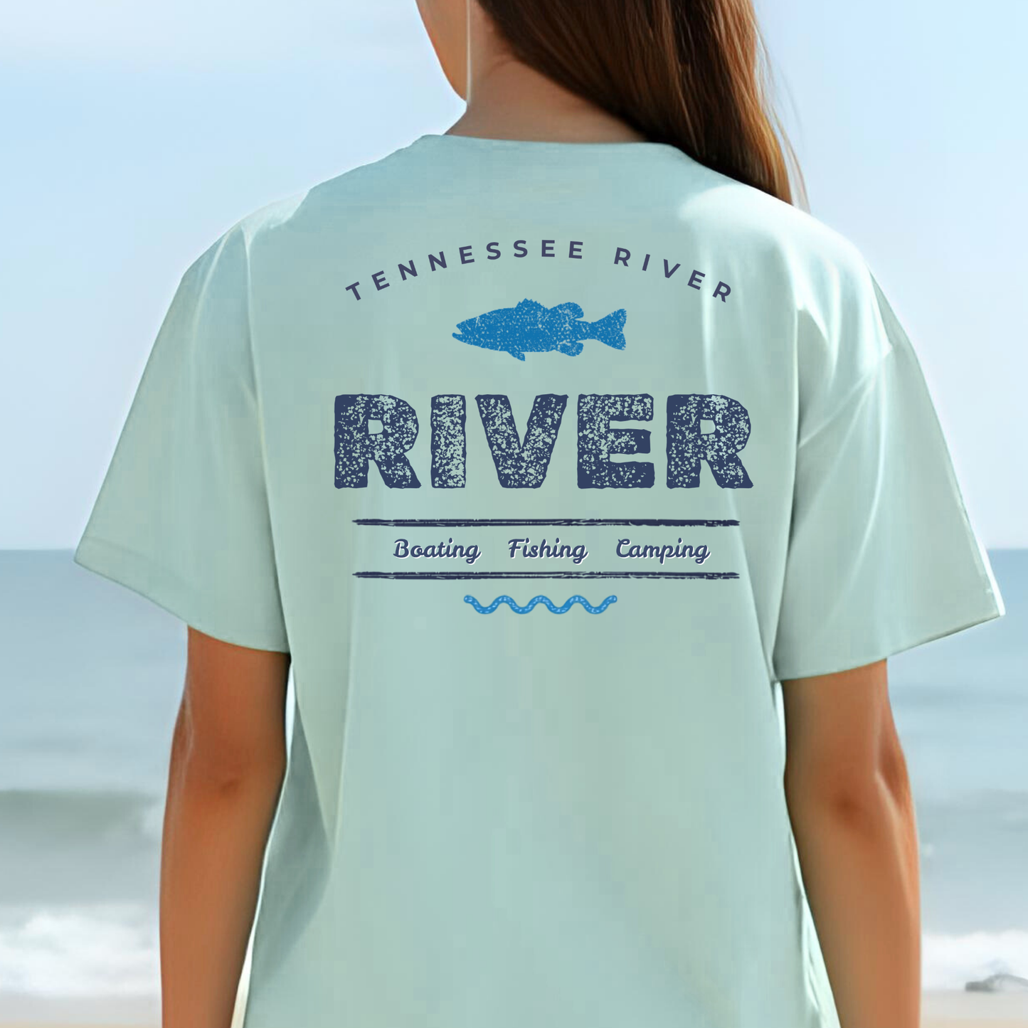 River Fishing T-Shirt — Tennessee River Graphic Tee