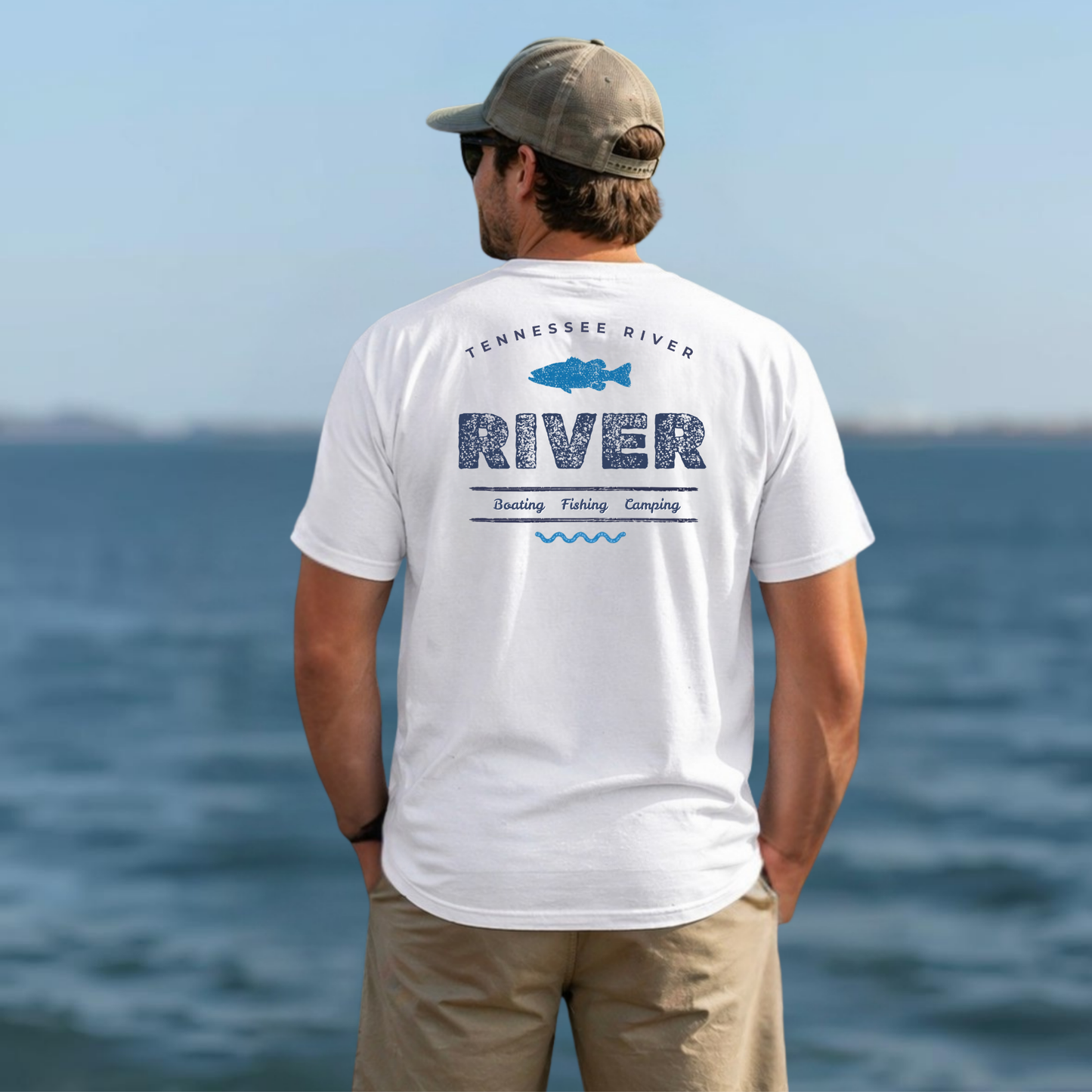 River Fishing T-Shirt — Tennessee River Graphic Tee