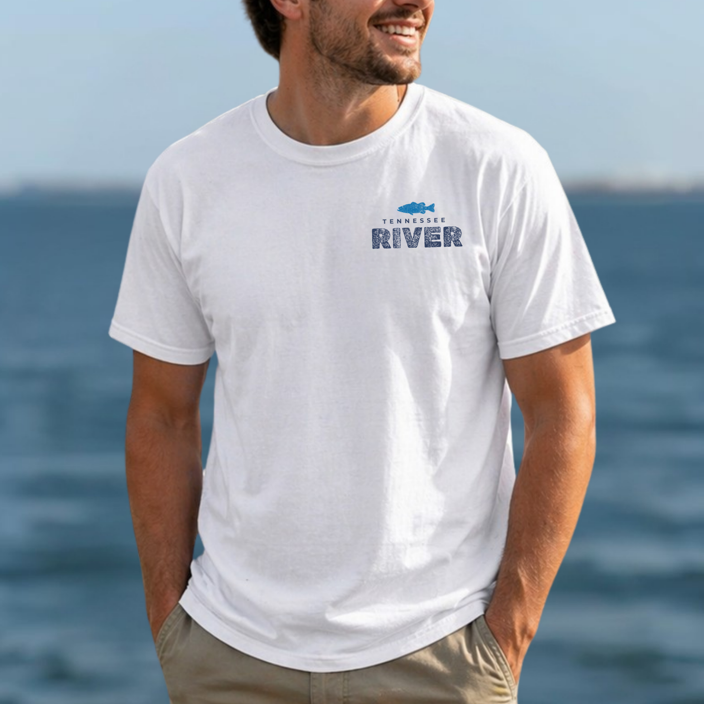River Fishing T-Shirt — Tennessee River Graphic Tee