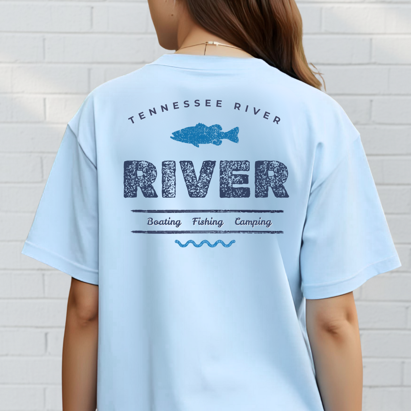 River Fishing T-Shirt — Tennessee River Graphic Tee