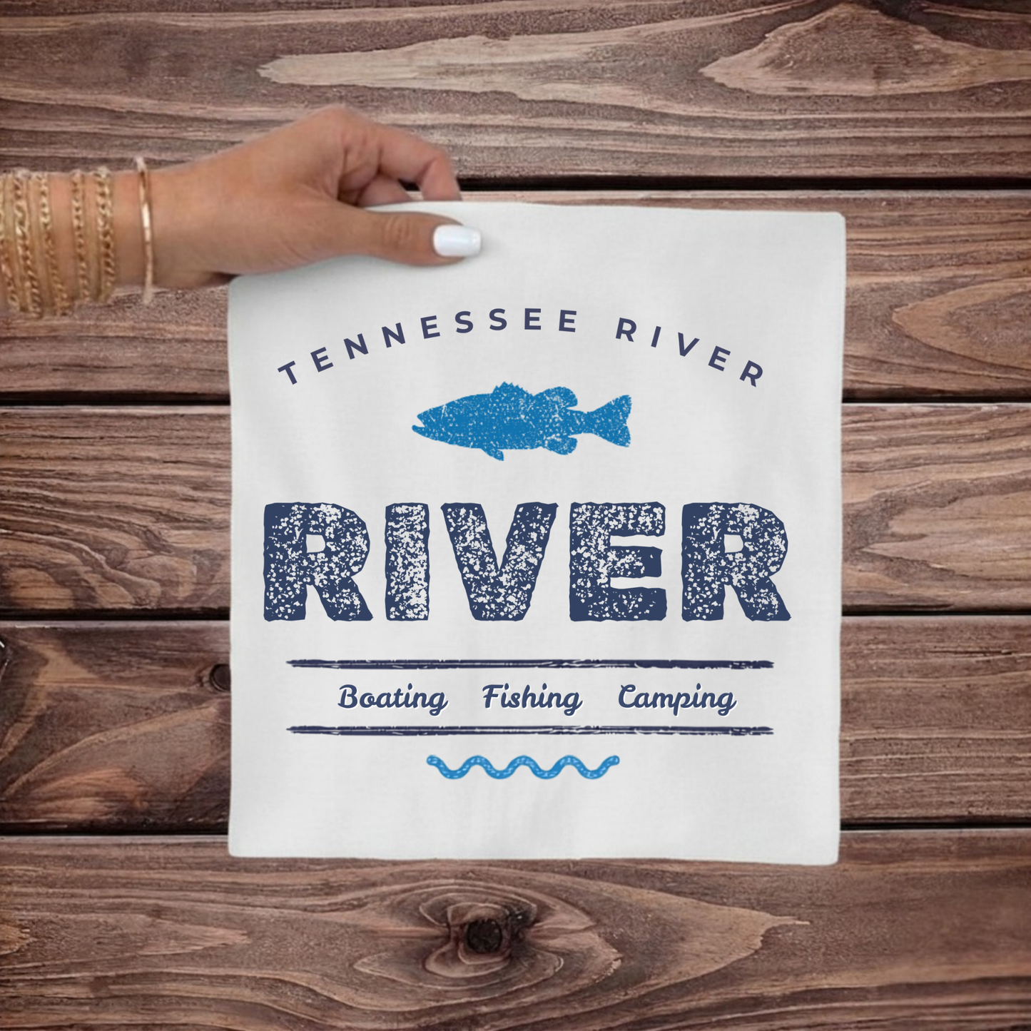 River Fishing T-Shirt — Tennessee River Graphic Tee
