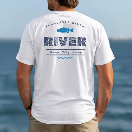 River Fishing T-Shirt | Tennessee River Graphic Tee