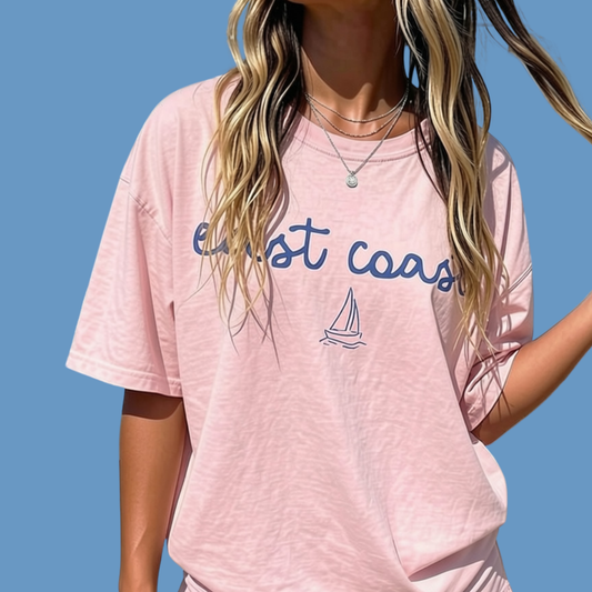 East Coast Sailboat Tee | Coastal Graphic T‑Shirt