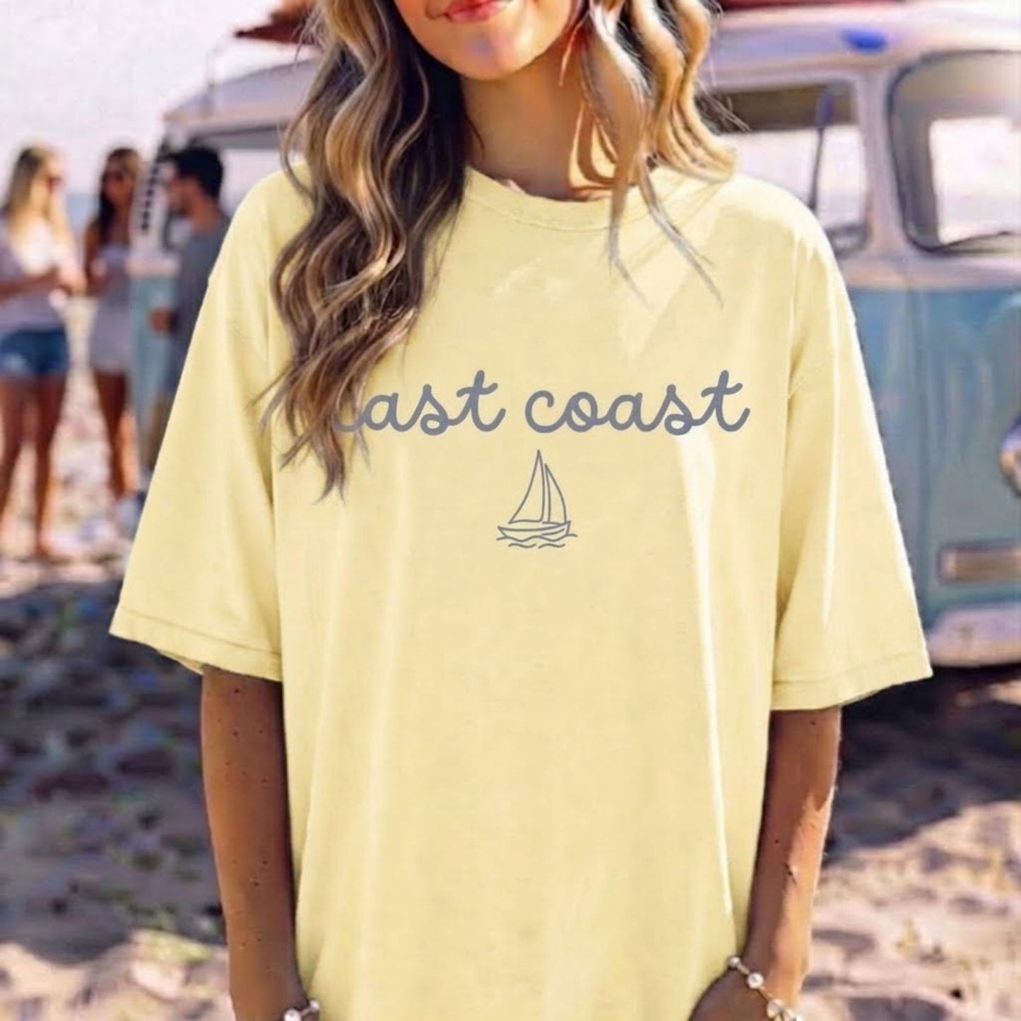 East Coast Sailboat Tee | Coastal Graphic T‑Shirt
