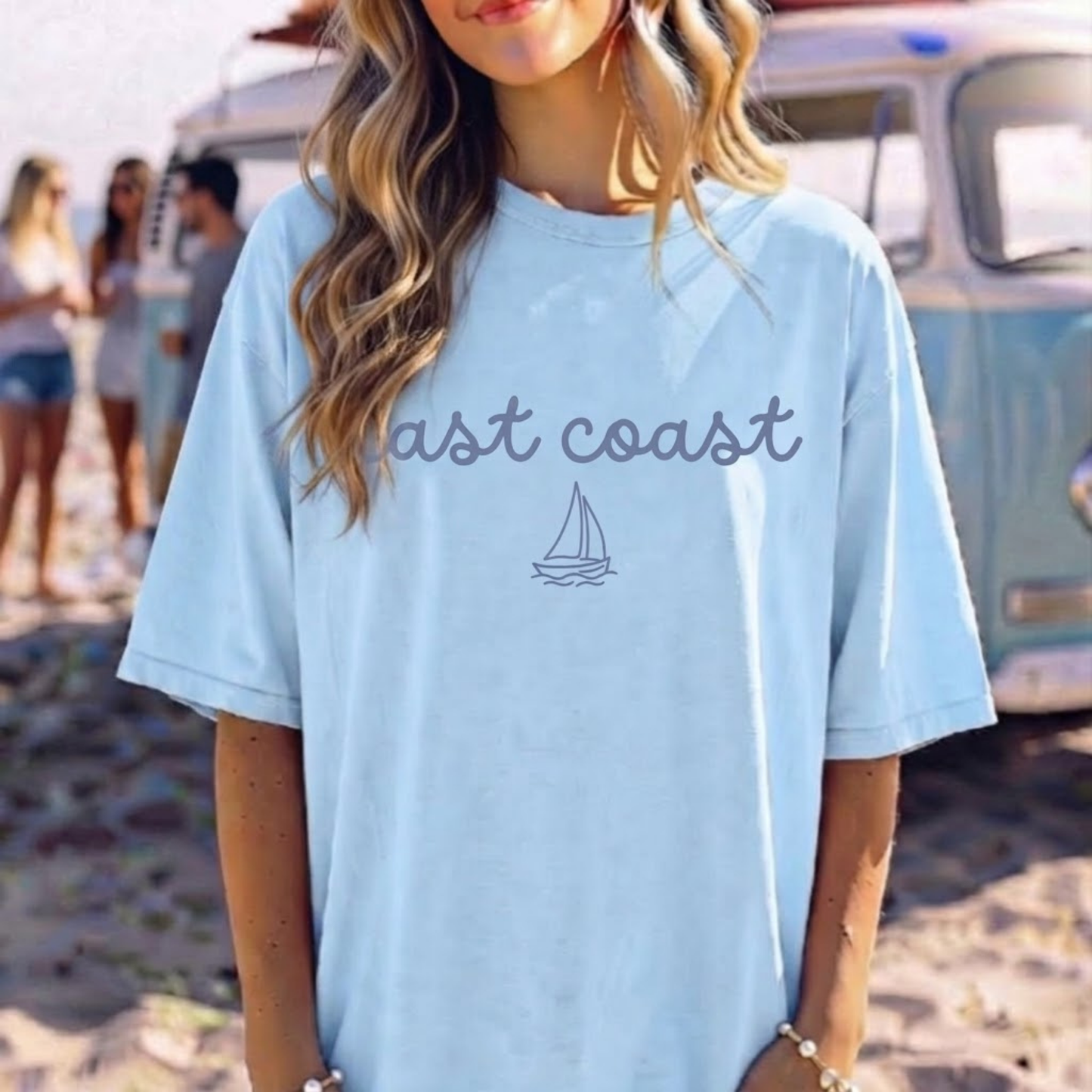 East Coast Sailboat Tee | Coastal Graphic T‑Shirt