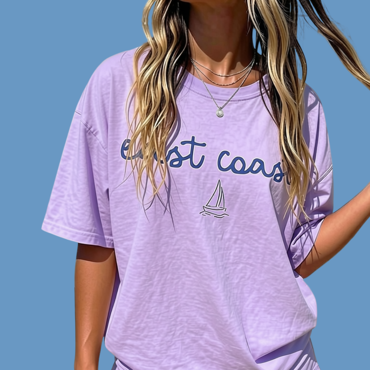 East Coast Sailboat Tee | Coastal Graphic T‑Shirt