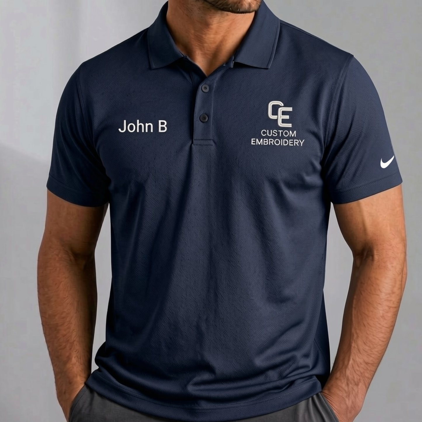 Polo Shirt With Embroidery | Nike Embroidery Polo | Port Authority Polo | Customize it With Your Logo & Your Name