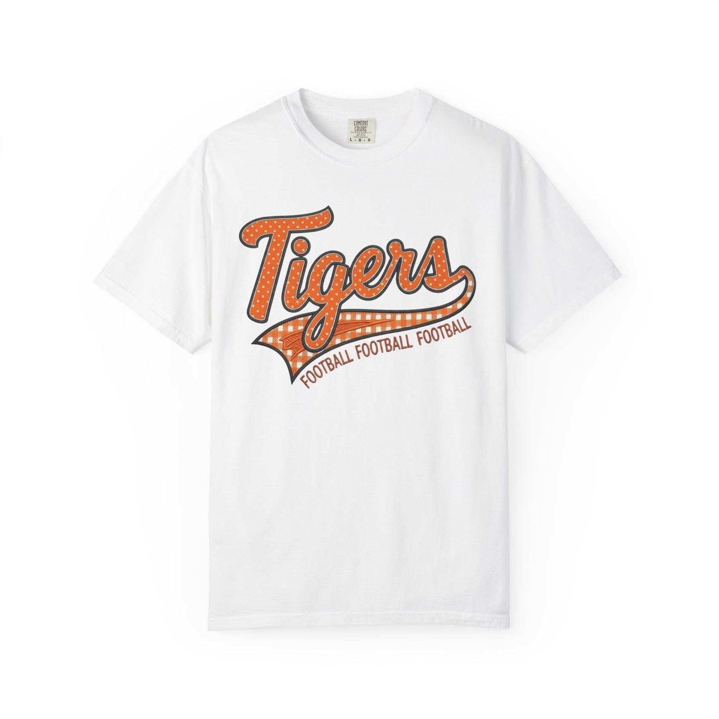 Tiger Football Shirt | School Spirit Tee | Football Mama Tee | Orange