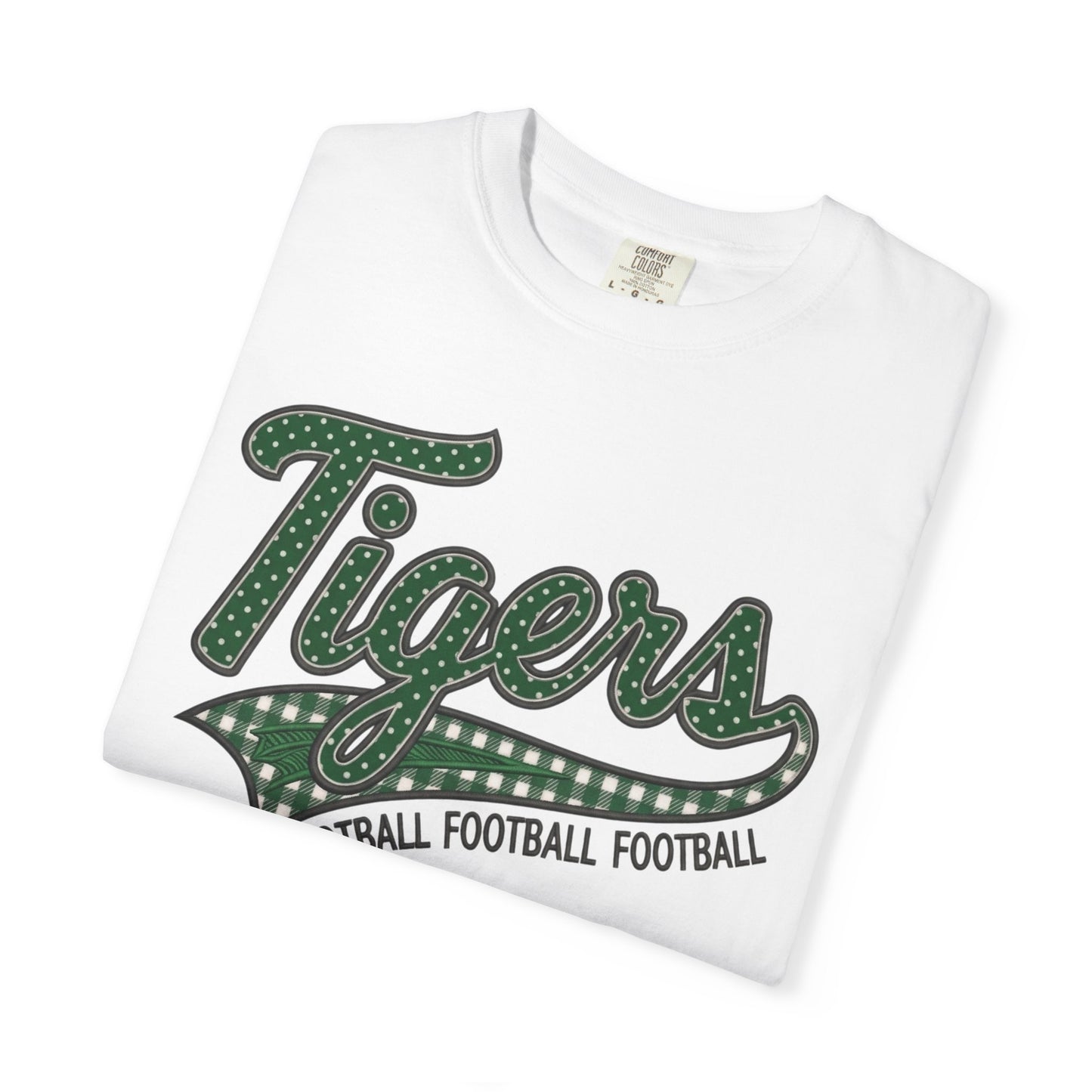 Tiger Football Shirt | School Spirit Tee | Football Mama Tee | Green
